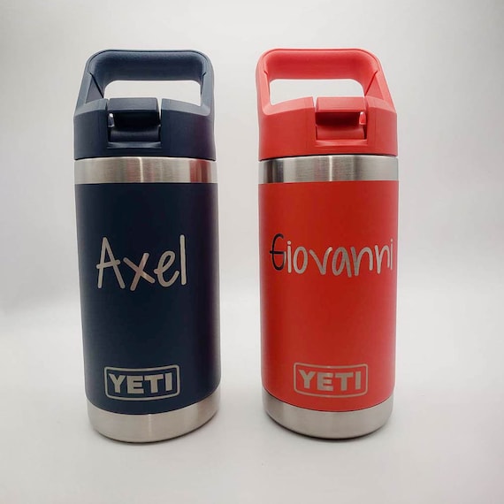 Personalized Engraved YETI 12oz Rambler Junior Water Bottle Kids YETI Cup Kids  Water Bottle Sports Youth Children Water Bottle -  Israel