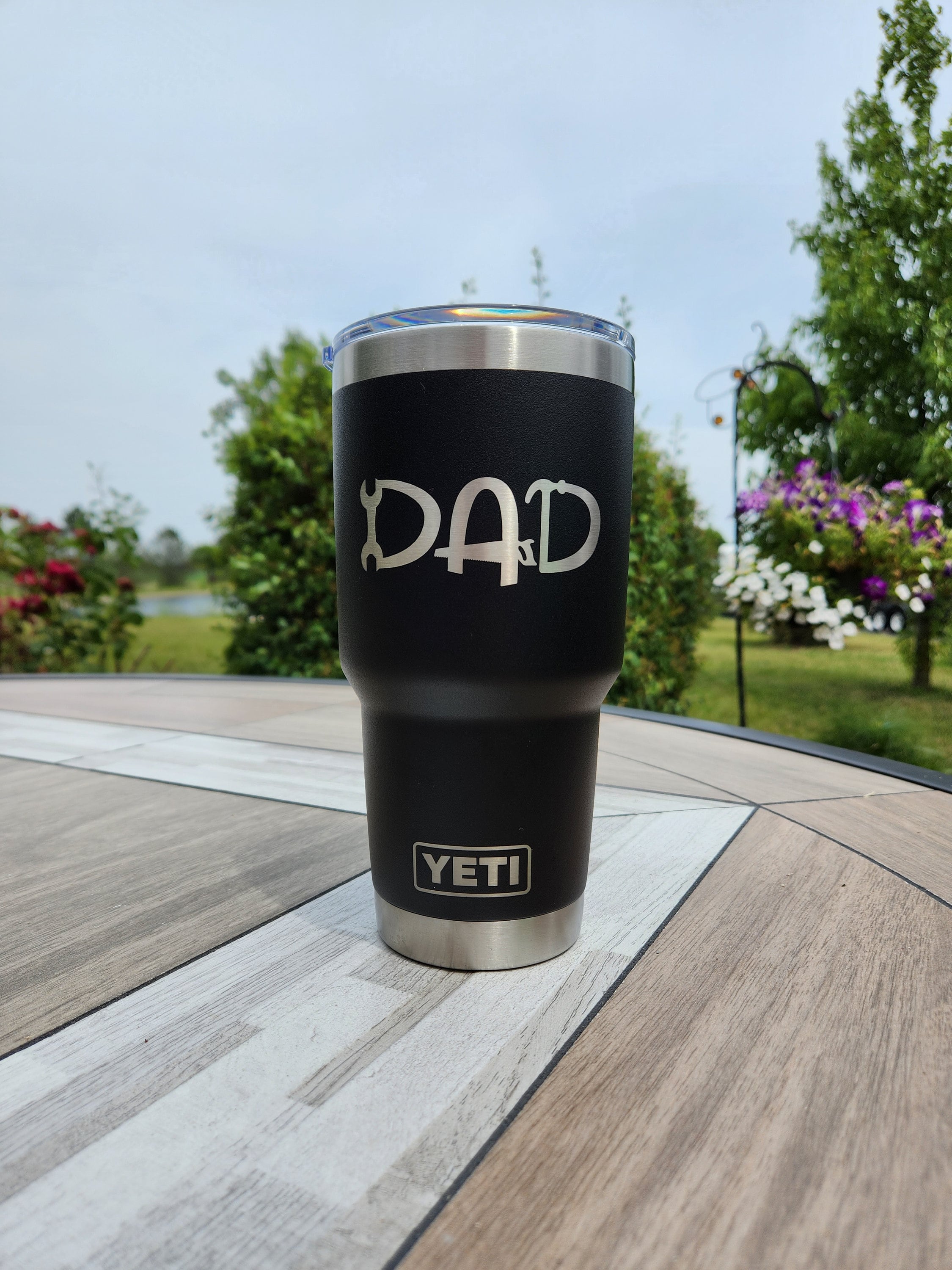 Dad Tools Laser Engraved Father's Day YETI Rambler Tumbler