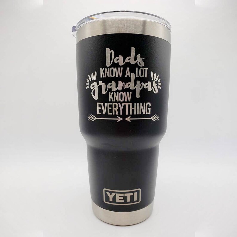Grandpa Father's Day Engraved YETI Rambler Tumbler Etsy