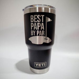 Best Papa by Par Engraved Father's Day Grandpa YETI Rambler Tumbler | Father's Day | Personalized Gift for Grandpa | Papa Grandpa Golf Mug Bild 8