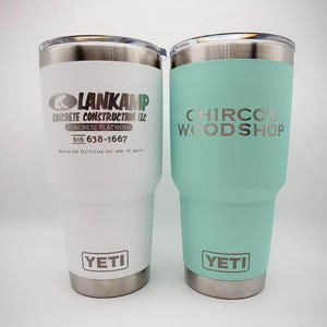 Corporate Gift, Logo Engraved YETI Rambler Tumbler | Company Mugs | Promotional Tumblers | Custom YETI | Fundraising | Employee Appreciation