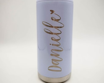Personalized Can Cooler | Engraved Gift | Stainless Steel Holder | Bridesmaid Gift | Vacation | Custom | Bachelorette | Monogram | Skinny