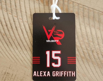 Personalized Team Sports Logo Bag Tags | Equipment Bag Tag | | Team Name Tags | Luggage Tags | Travel Basketball Softball Baseball Hockey