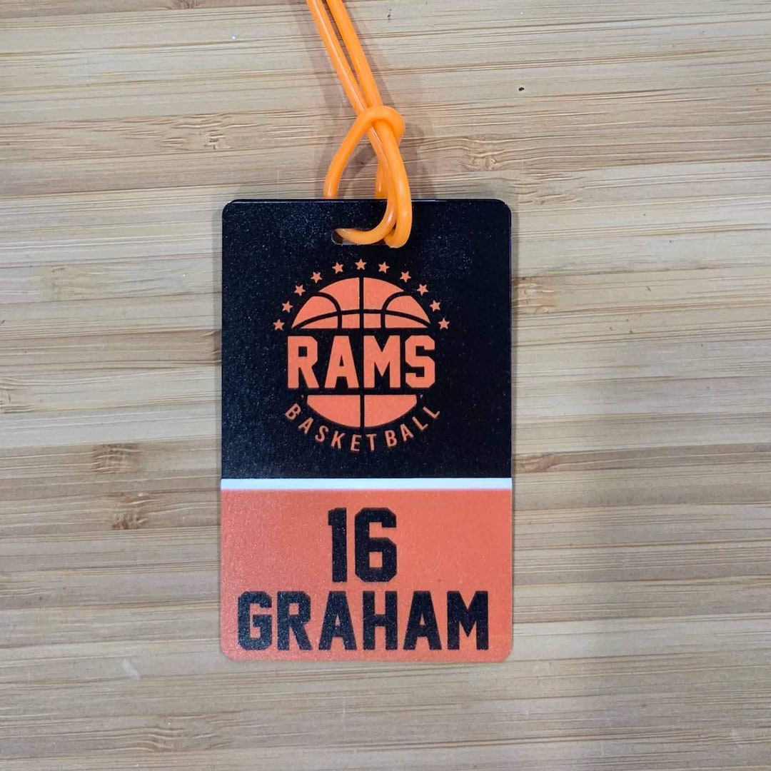 Basketball Testing Tags Personalized Basketball Team Sports Bag Tags | Equipment Bag Tag ...