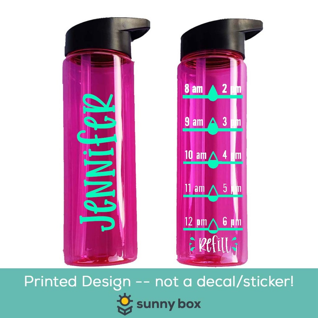 Personalized Water Tracker Water Bottle | Custom Water Bottle | Sports ...