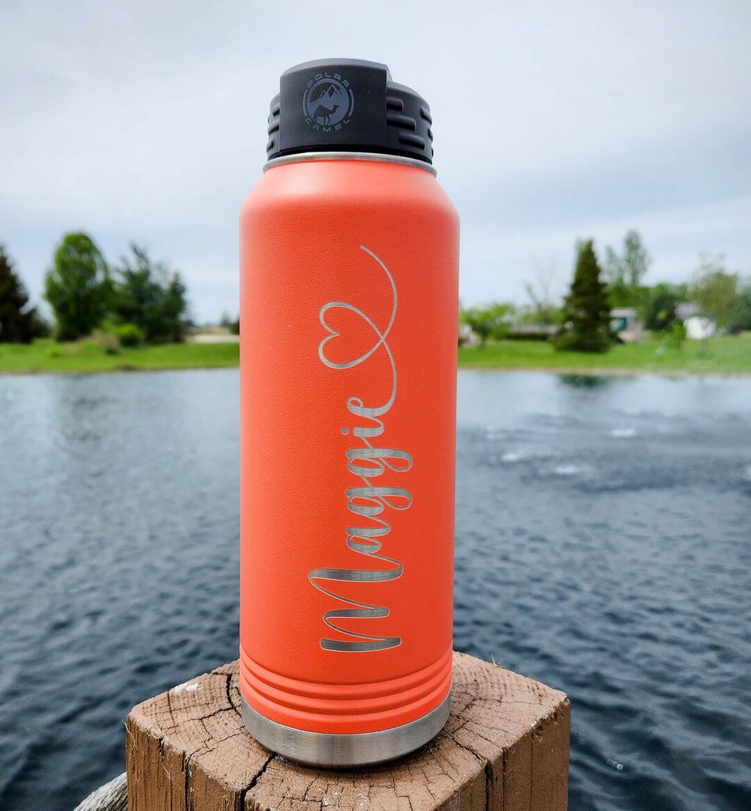 Personalized Engraved Polar Camel Water Bottle | Insulated | Flip Top ...
