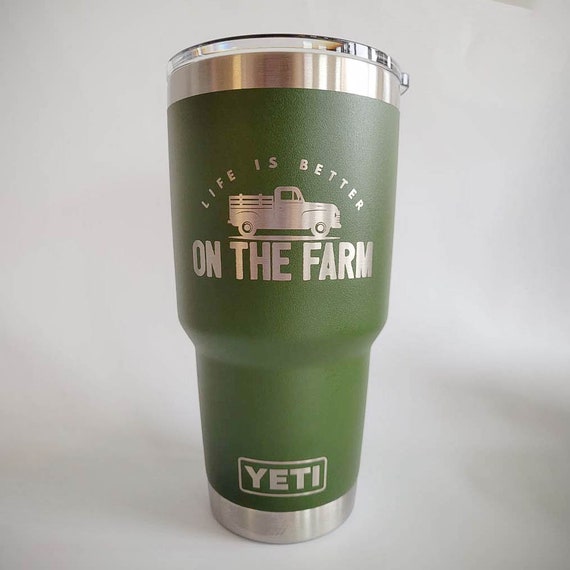 Life is Better on the Farm Engraved Farm Living YETI Rambler Tumbler Farm  Life Barn Farm Truck Country Life Farmer Gift 