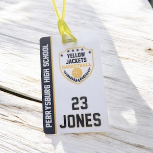 Personalized Basketball Team Sports Bag Tags | Equipment Bag Tag | Basketball Gift | Team Name Tags | Luggage Tags | Travel Basketball
