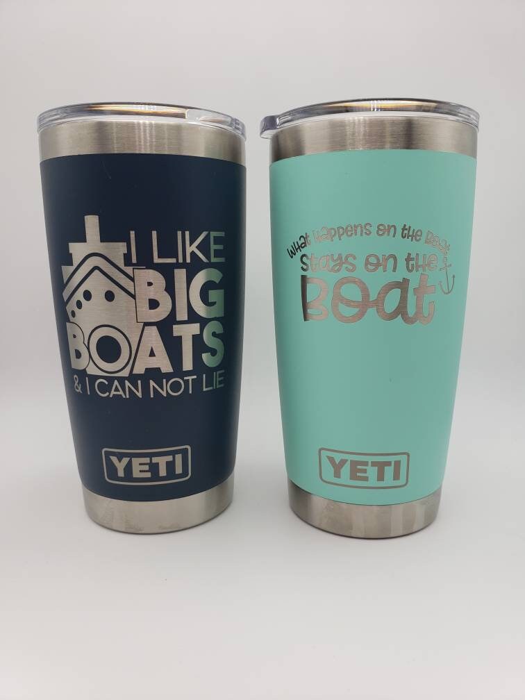 Engraved Yeti Tumbler, Lake Life Cup, Boating Gifts, Boating