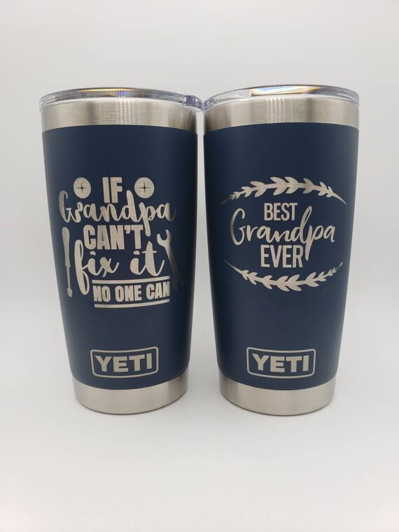 Best Grandpa Ever Engraved YETI Tumbler