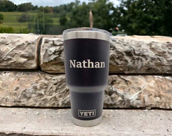 Laser Engraved YETI 30 oz. Rambler Tumbler | Engraved Tumbler | Engraved Travel Mug | Gift for Him | YETI Rambler | Engraved Rambler