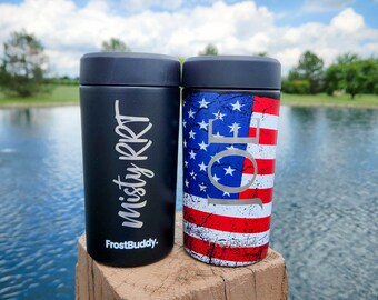 Personalized Engraved Frost Buddy Universal Can Cooler Insulated