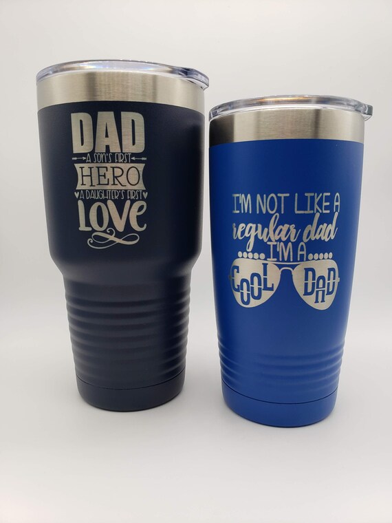Best Dad Ever Engraved YETI Rambler Tumbler Father's Day Engraved Tumbler  Personalized Father's Day Gift Awesome Daddy Dad Gift 