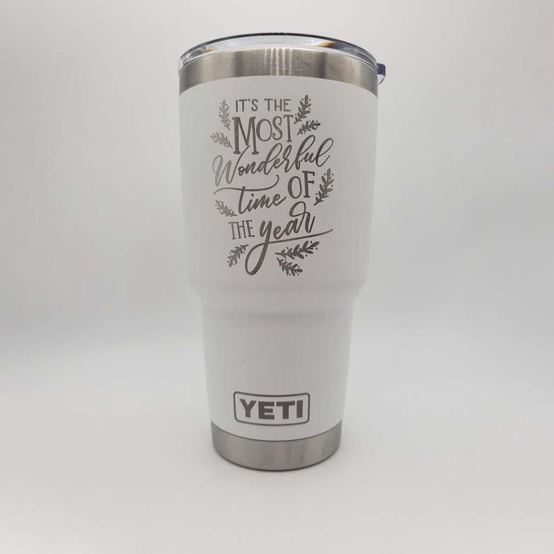 It's the Most Wonderful Time of the Year Christmas Engraved YETI Rambler Tumbler | Holiday Tumbler | Christmas Coffee Mug | Christmas Gift Bild 5