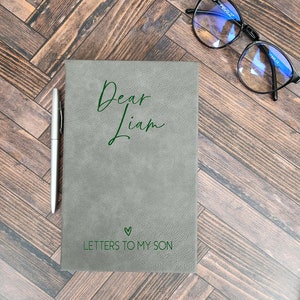 Letters To My Son Personalized Journal | Birthday Letters Journal | Dear Son | Custom Notebook | Keepsake Gift | Baby Shower Gift