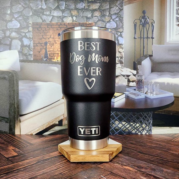 Laser Engraved Authentic YETI Rambler - BEST MOM EVER