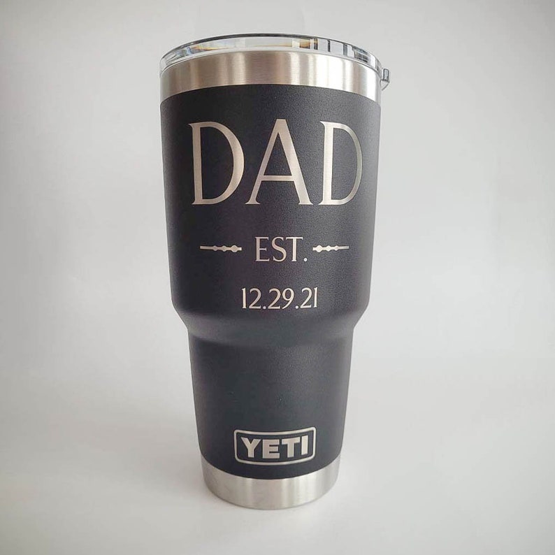 Personalized Father's Day YETI Rambler Tumbler Dad Etsy