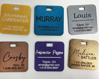 Personalized Luggage Tags | Bag Tags | Custom ID Tags | Backpack Tag | Travel Accessories | Acrylic Travel Tags | Bridal Party Gift