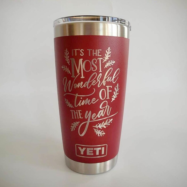 It's the Most Wonderful Time of the Year Christmas Engraved YETI Rambler Tumbler | Holiday Tumbler | Christmas Coffee Mug | Christmas Gift Bild 2
