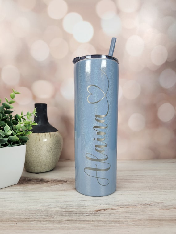 One 20oz Slim Tumbler with Personalized Image