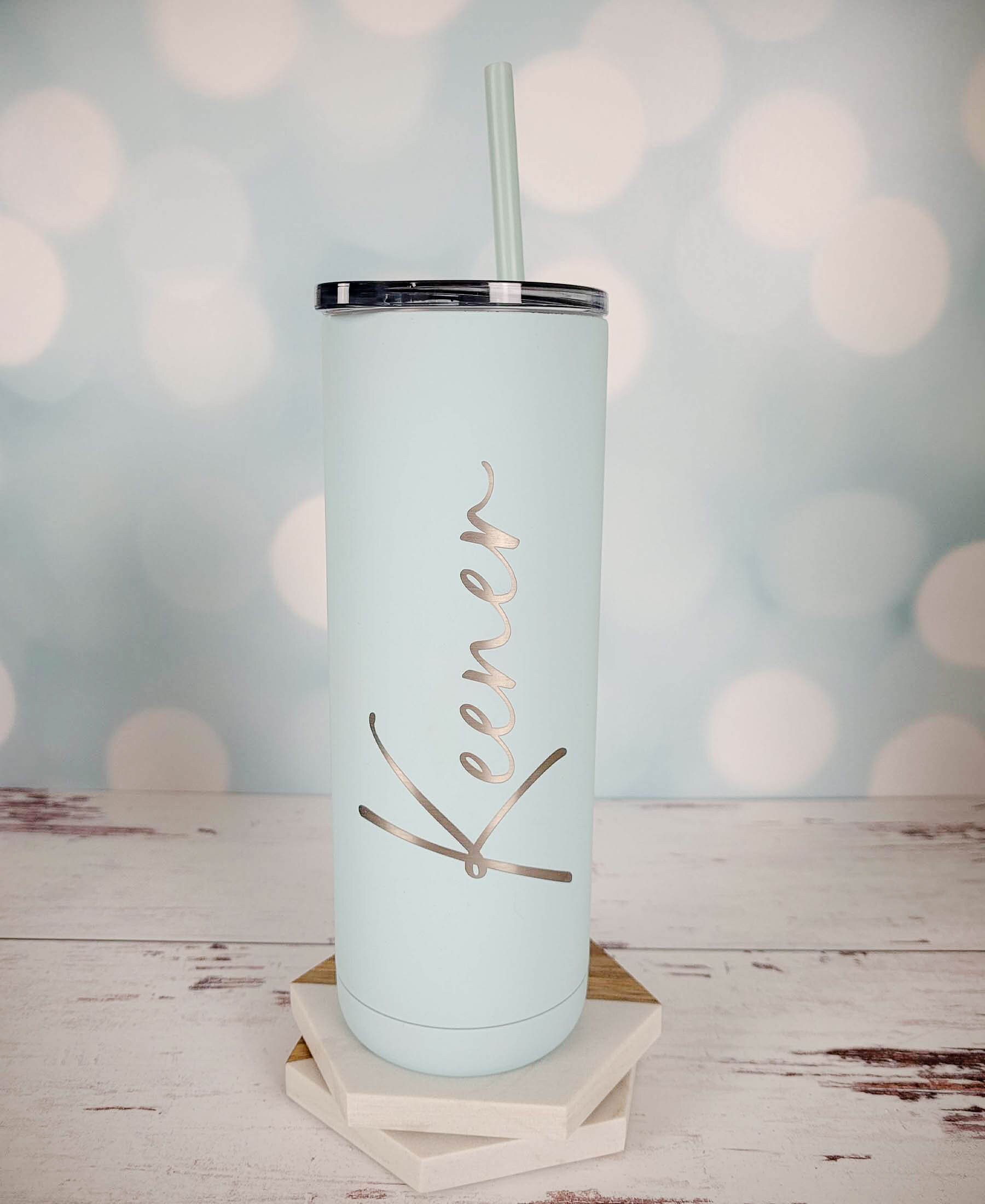 Personalized Engraved 20oz Skinny Tumbler | Stainless Steel
