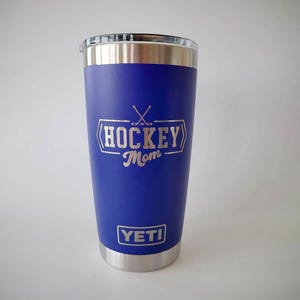Hockey Mom Engraved YETI Rambler Tumbler | Hockey Family | Hockey Life | Sports Mom | High School Hockey | Proud Mom | Ice Rink Mom image 7