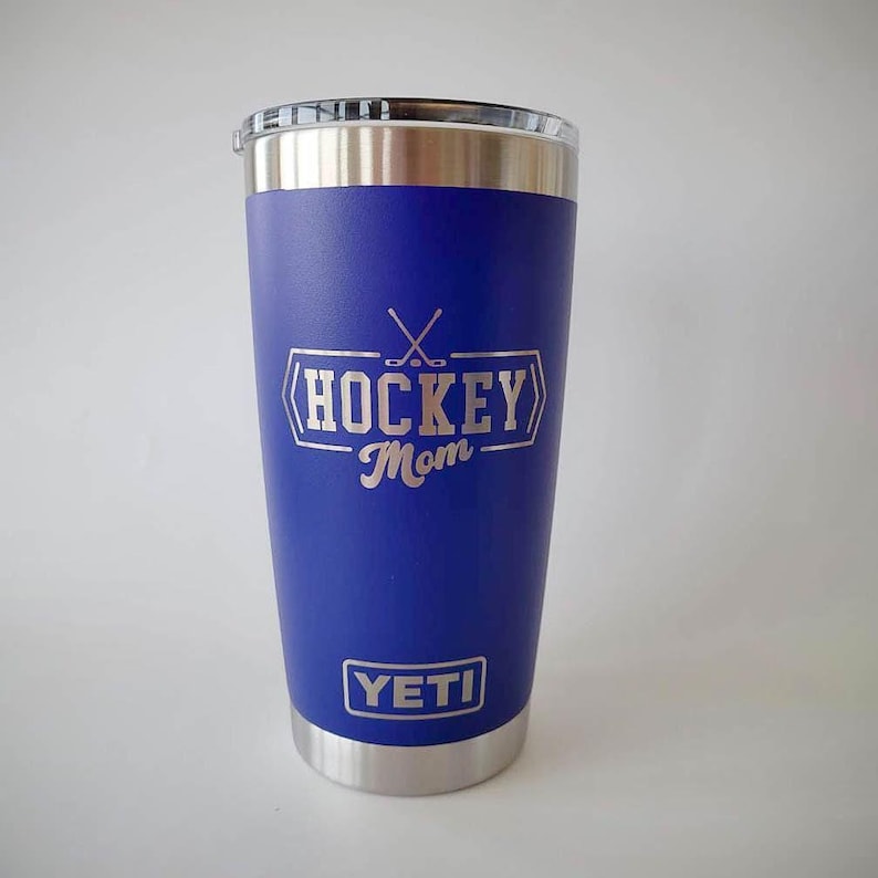 Hockey Mom Engraved YETI Rambler Tumbler | Hockey Family | Hockey Life | Sports Mom | High School Hockey | Proud Mom | Ice Rink Mom image 7