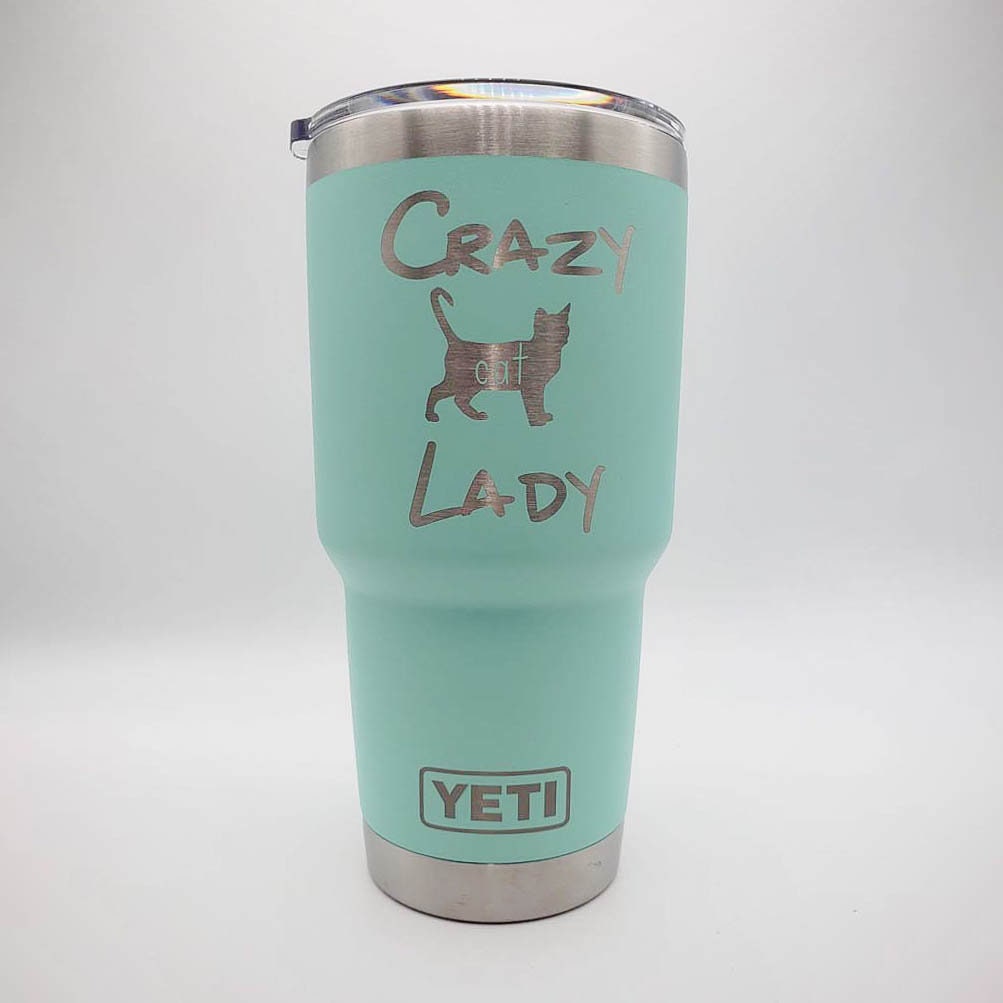 Cat Mom Personalized Engraved YETI Tumbler - Makes a great gift! – Sunny Box
