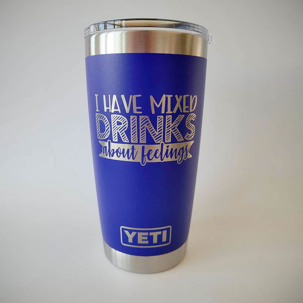 Laser Engraved Authentic YETI Rambler - MAY CONTAIN ALCOHOL