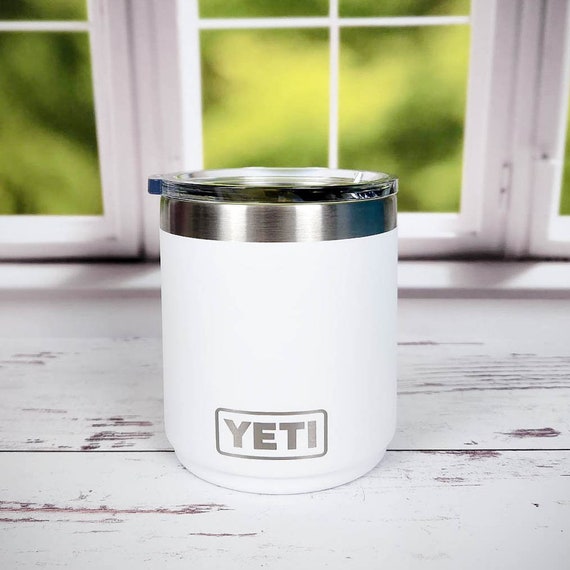 Yeti Rambler Stackable Lowball Tumbler with Magslider Lid - White - 10 oz