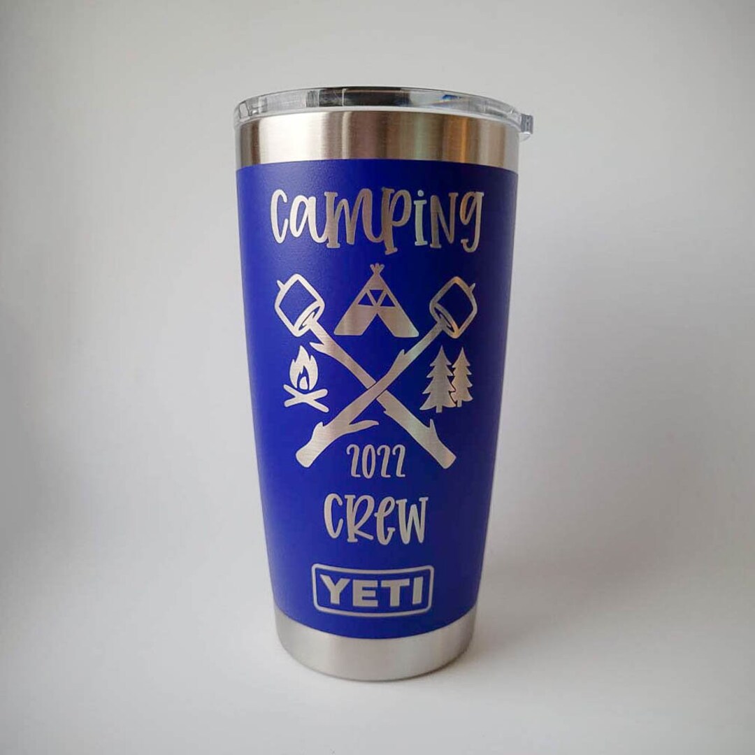 Yeti- Bulk Custom Engraved Yeti 20oz Rambler Tumbler - Campfire Premiums