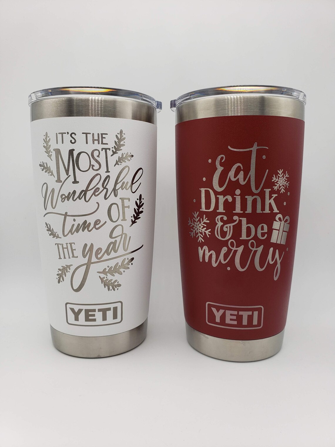 Christmas Engraved YETI Rambler Tumbler Christmas Tumbler Etsy