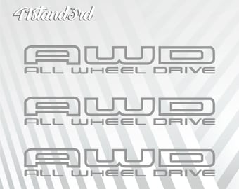 AWD - All Wheel Drive Offroad Decal - Etsy