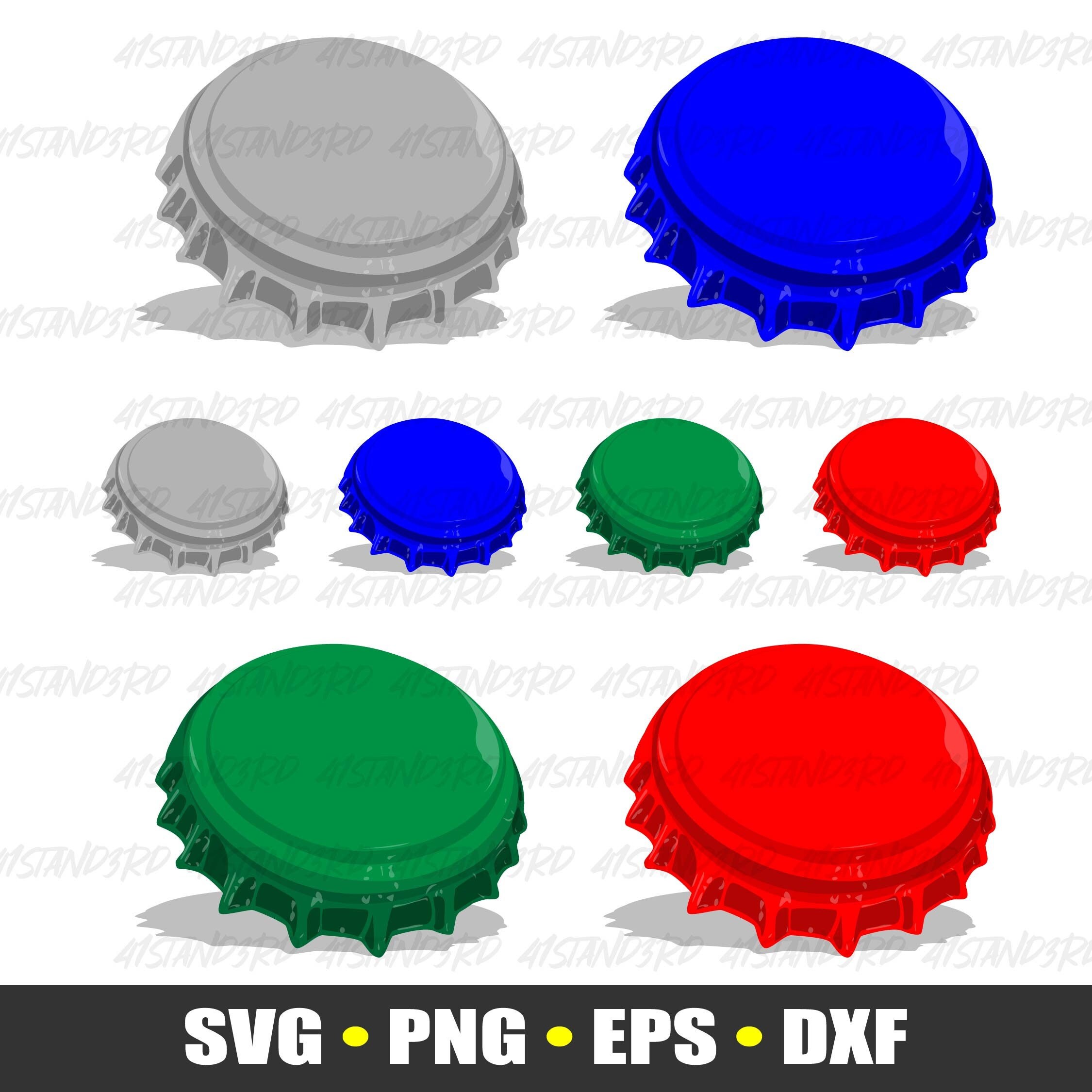 Bottle Cap Bundle Vector Svg Cut File Pdf Png Eps Dxf Etsy