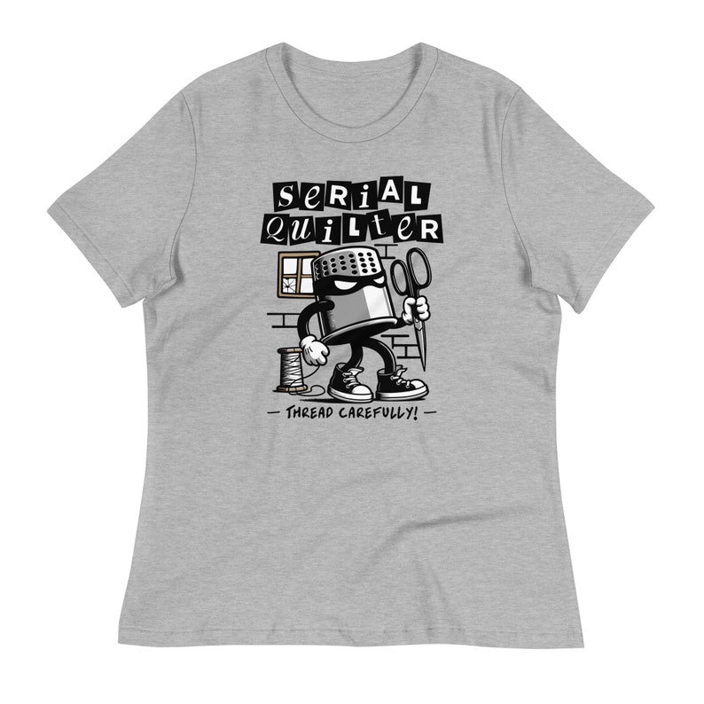Serial Quilter Women's T-Shirt, Funny Sewing T-Shirt, Quilt Retreat, Quilter Tee, Quilting Pun T-Shirt, Crafting Tee, Quilting Bee