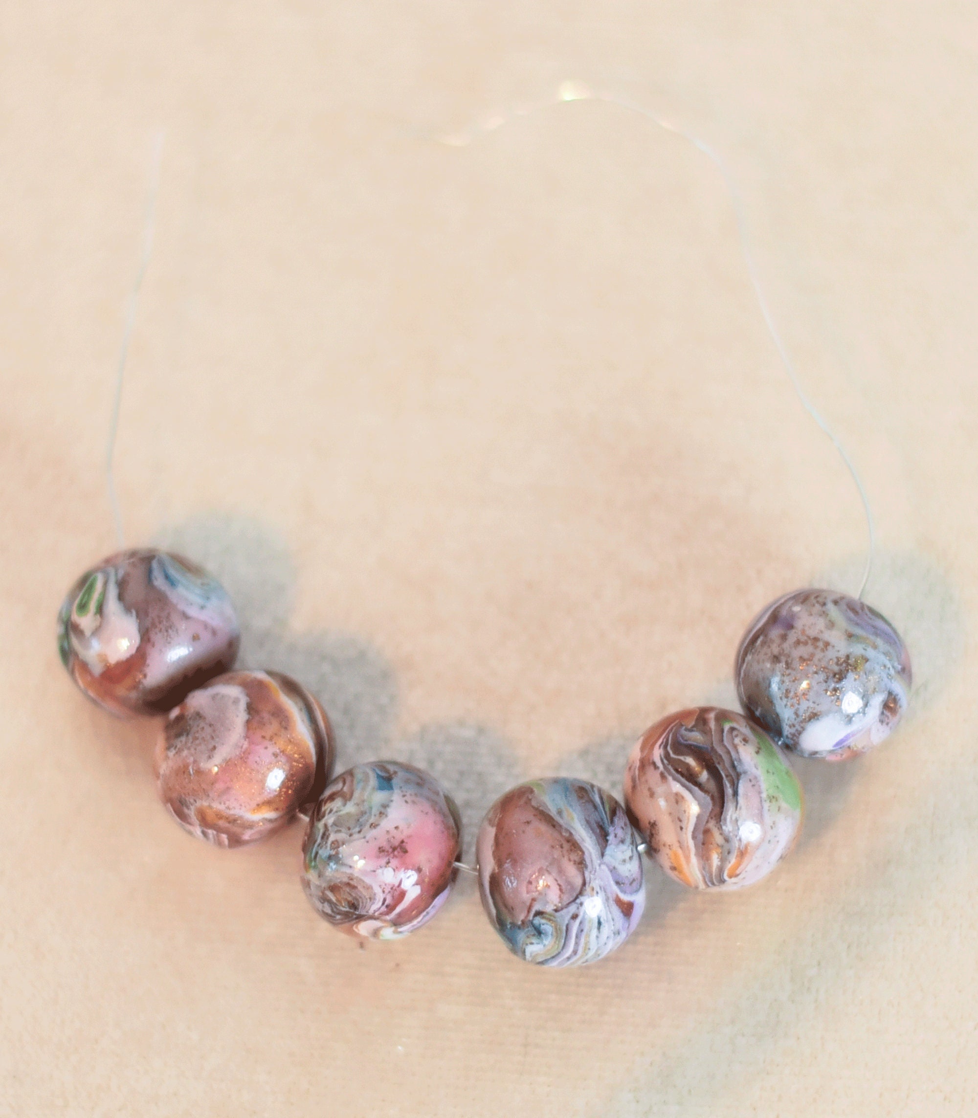 Marbled Clay Beads for Kids - Craftulate