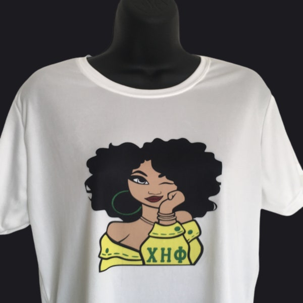 T-shirt XHO Winking Lady ajusté