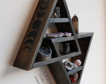 Double Triangle Altar Shelf with moon phases -  Portugal