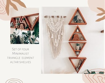 Minimalist Element Triangle Altar Set