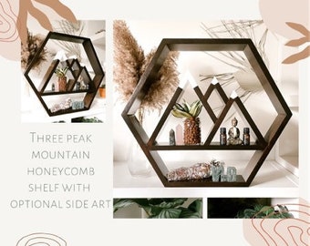 Honeycomb Hexagon Mountain Altar Shelf