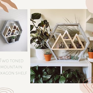 Honeycomb Hexagon Mountain Altar Shelf