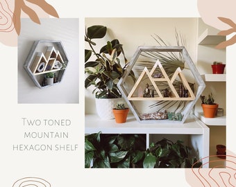 Honeycomb Hexagon Mountain Altar Shelf