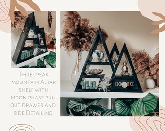Three peak mountain altar