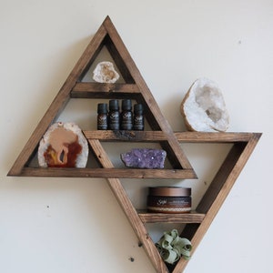 Double Triangle Altar Shelf with moon phases image 9