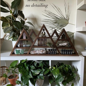 Mountain Altar Shelf with moon phases or snow caps image 6