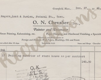 DIGITAL Antique Receipts