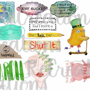 DIGITAL Spring has Sprung March 2021 Journal Stickers