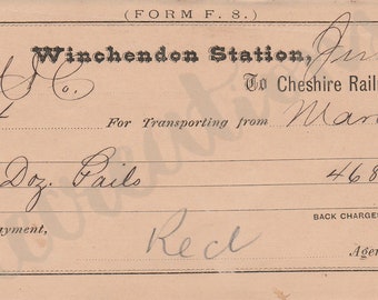 DIGITAL Antique Receipts - Pack 1
