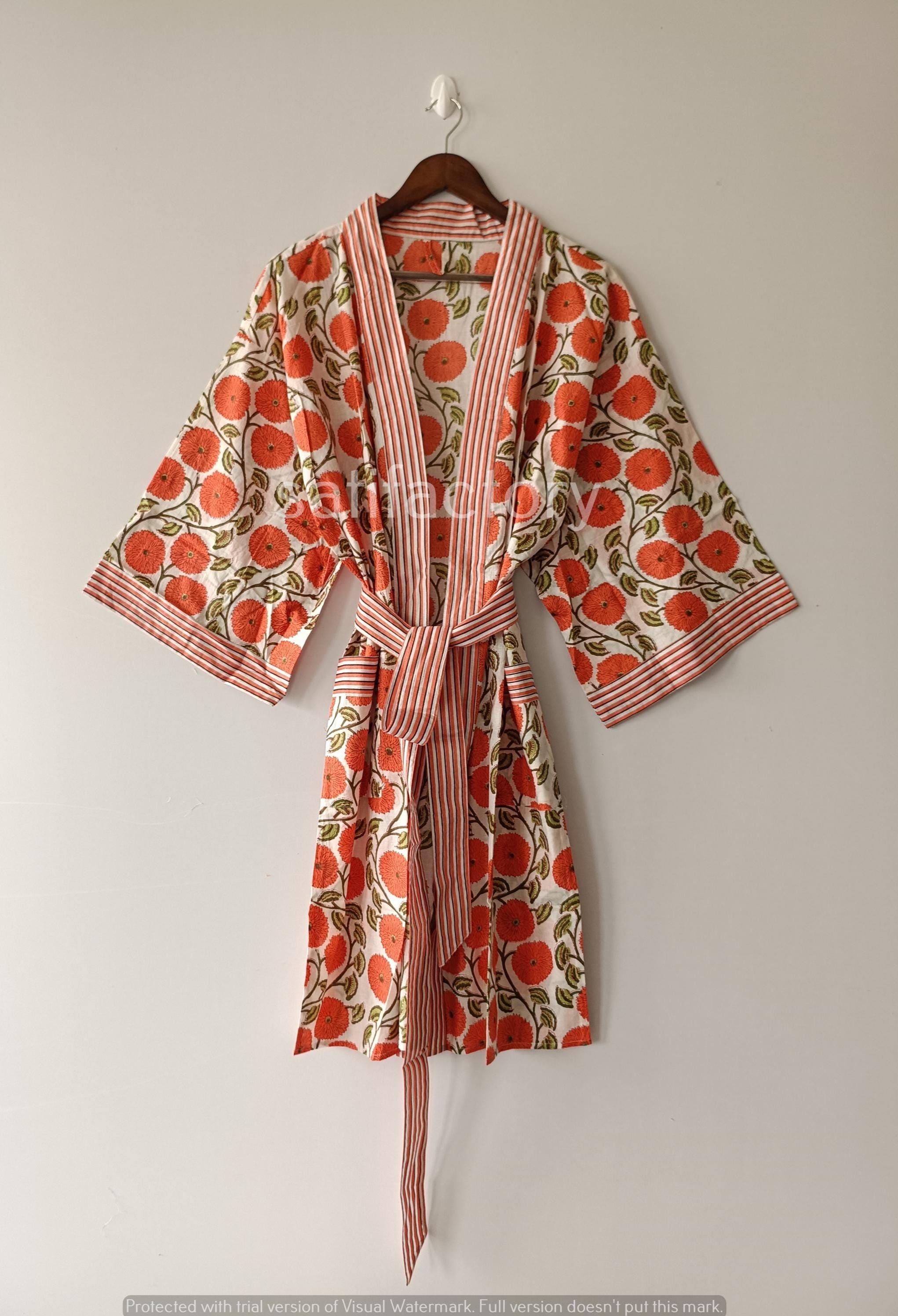 Summer Cotton Robe - Etsy Australia Summer Cotton Robe - Etsy Australia
