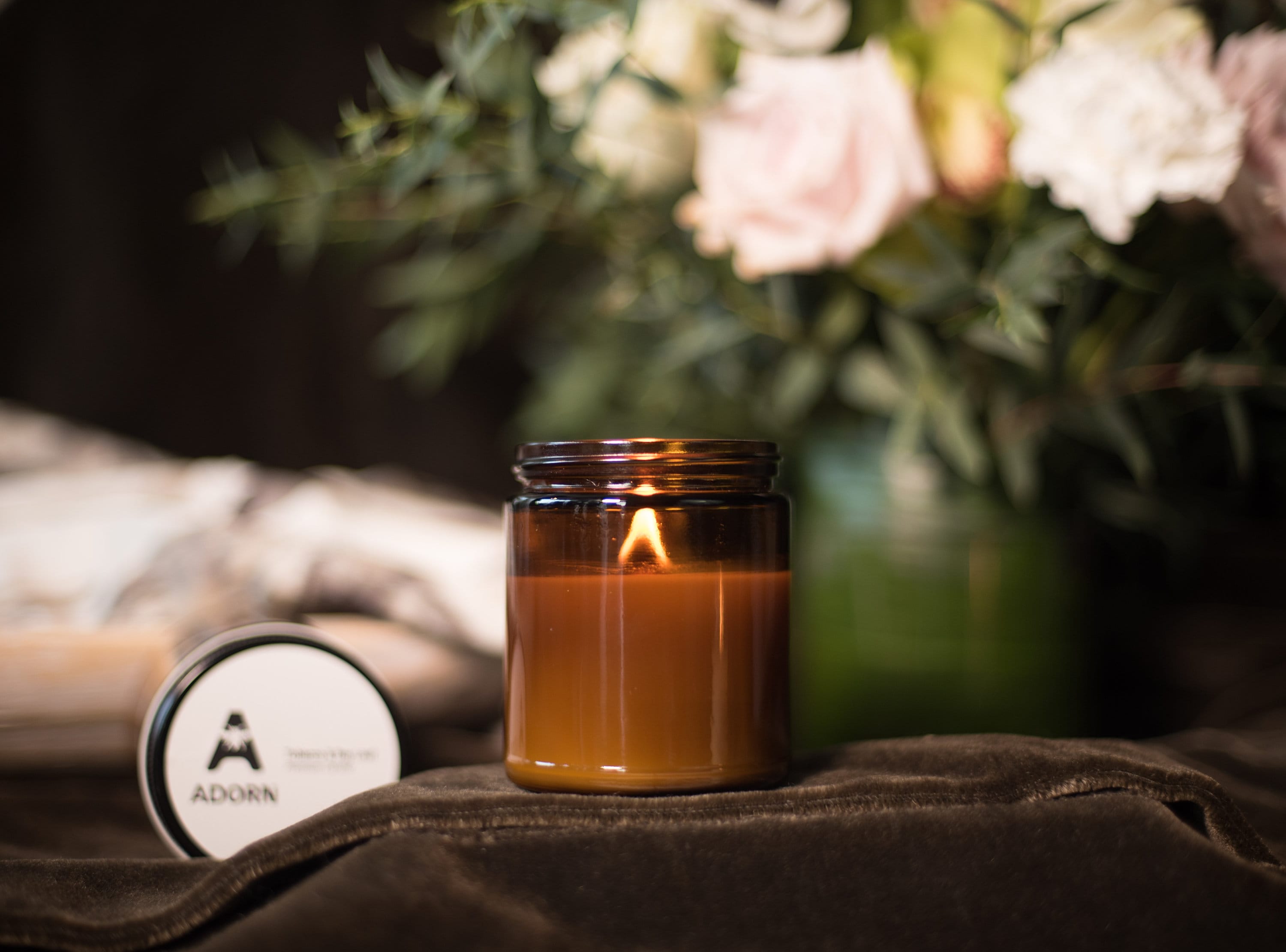 Candle | Santal Candle | handcrafted small batch scented wood wick candle